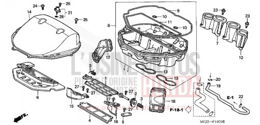AIR CLEANER (CBR900RRY,1/RE1) CBR900RR1 de 2001